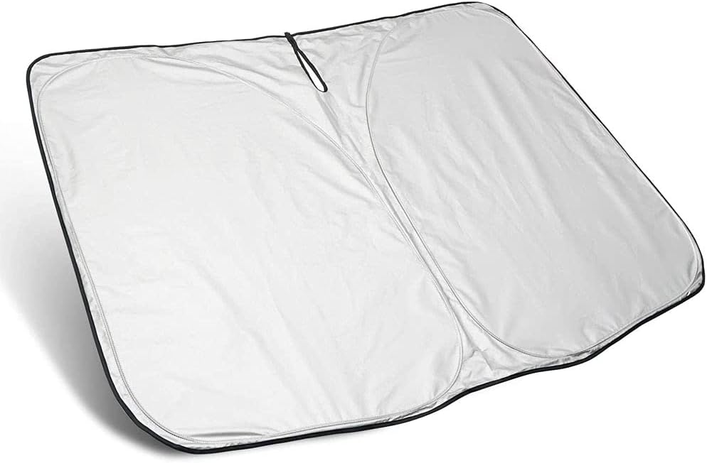 Foldable car sunshade with logo