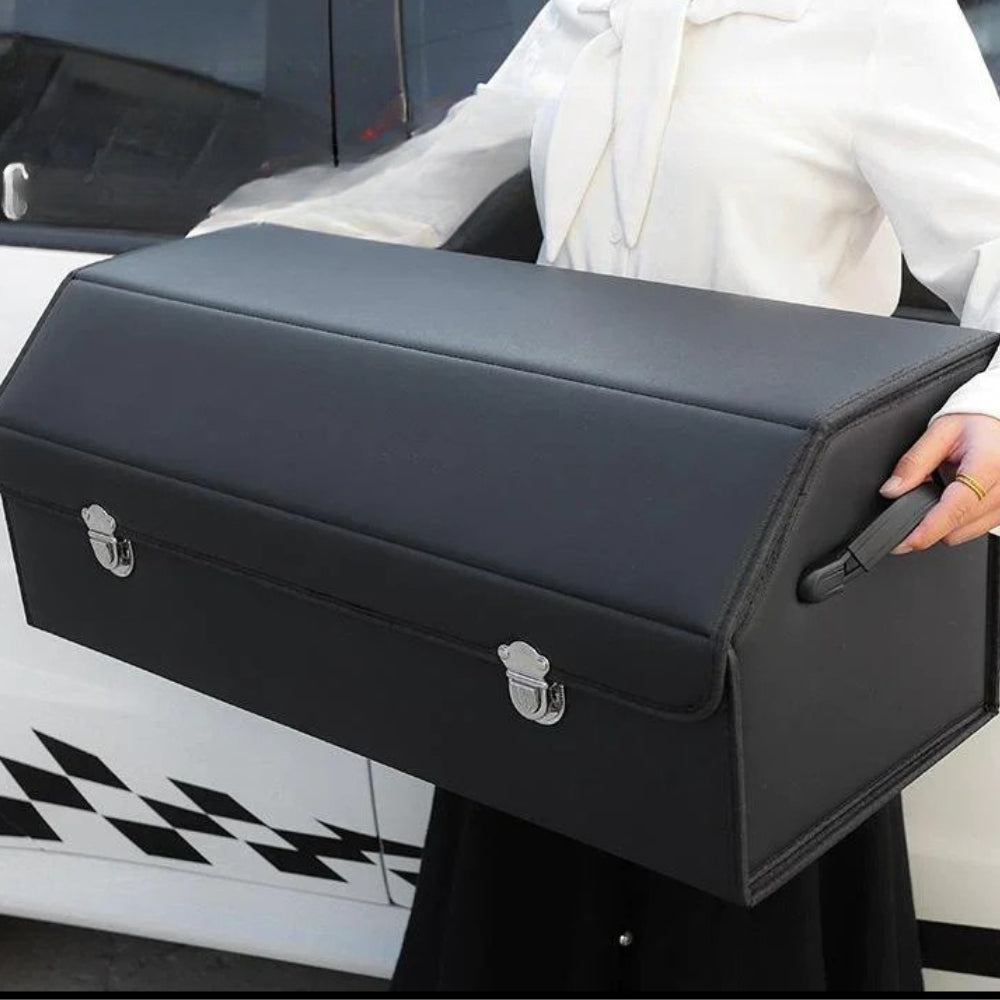 Lyxig hopfällbar bagagerumsorganisatör